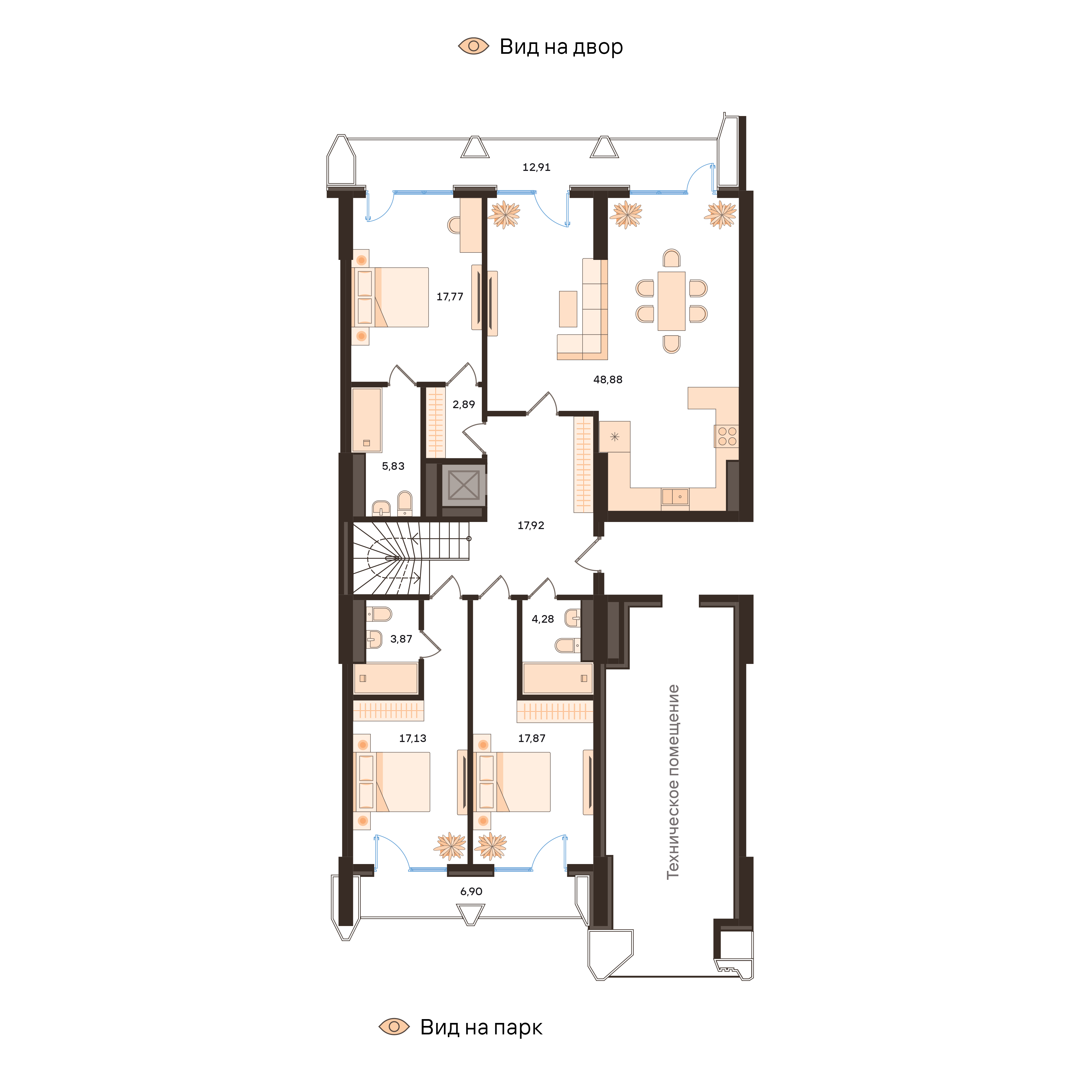 6-room No. 58