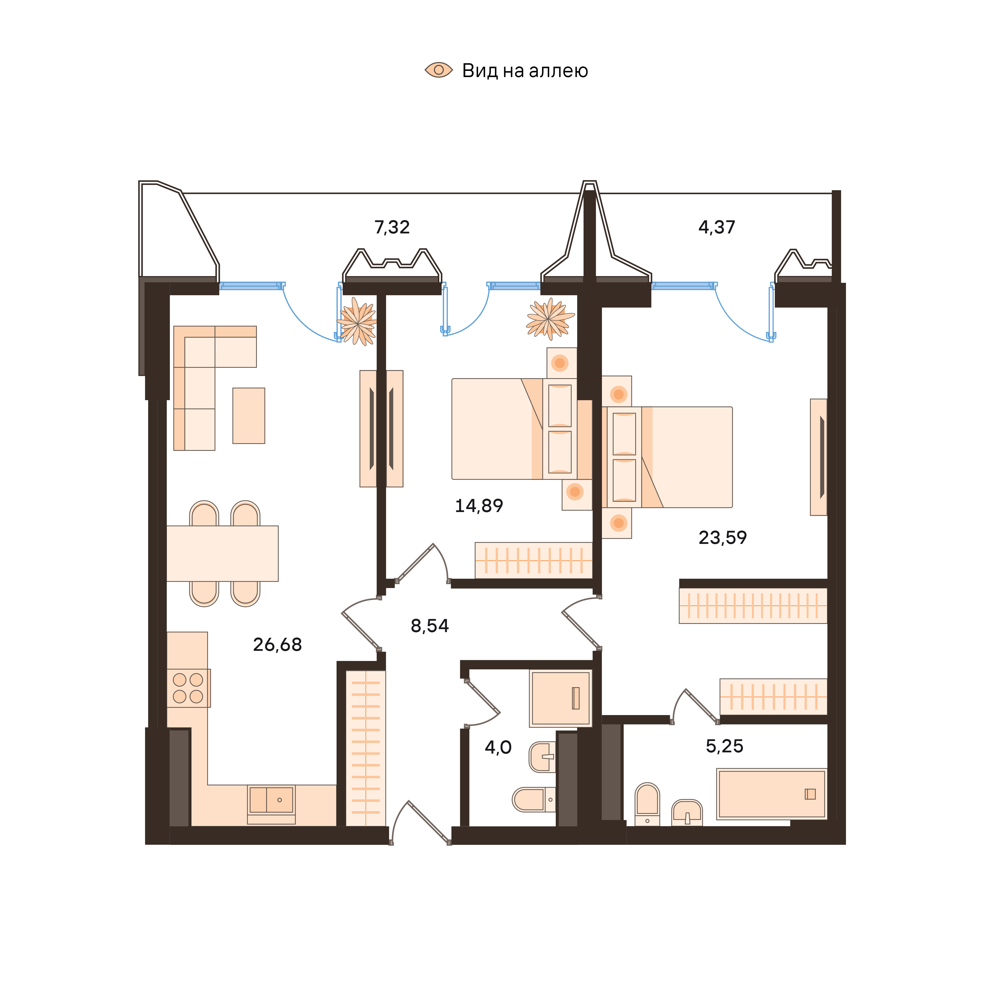 3-room No. 448