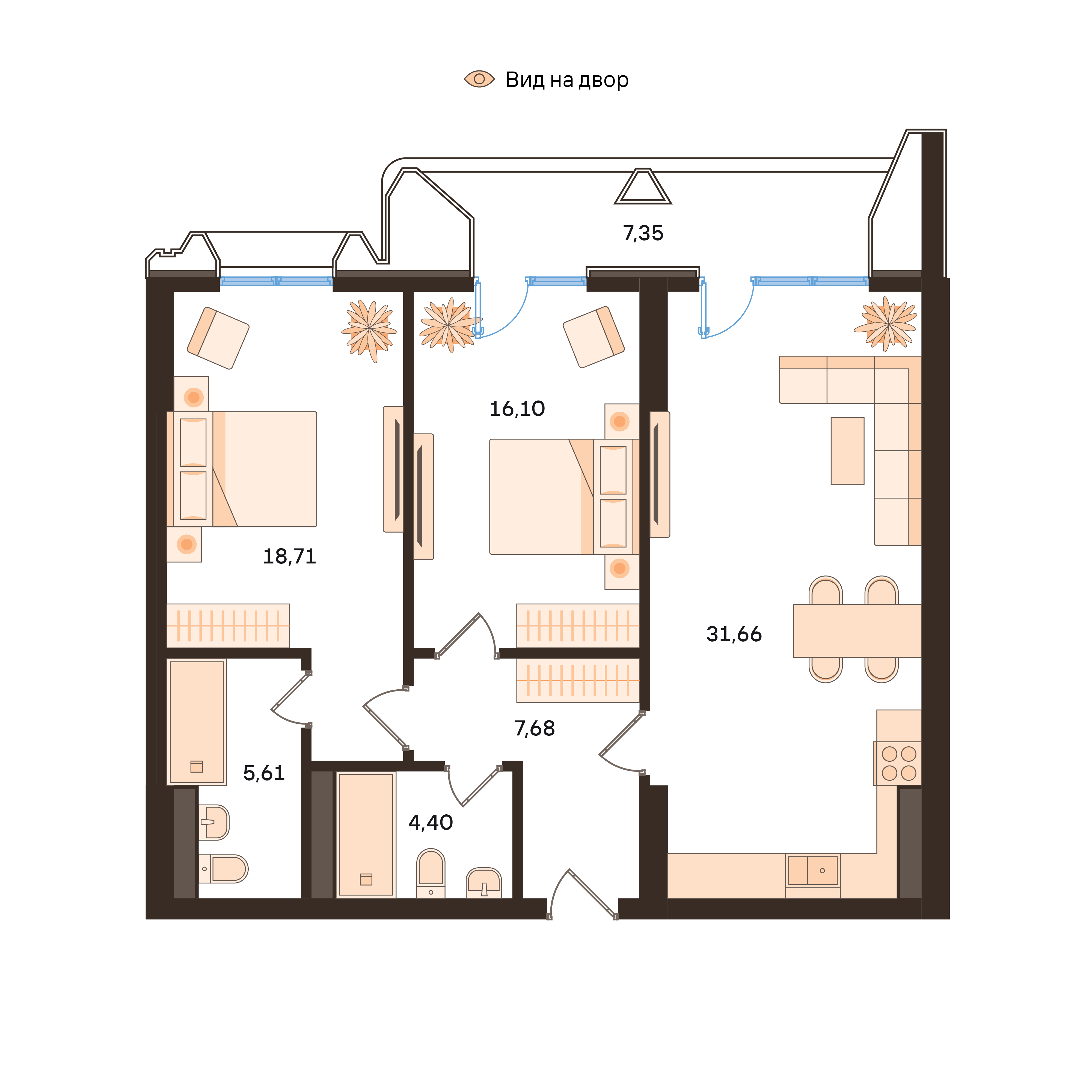 3-room No. 185