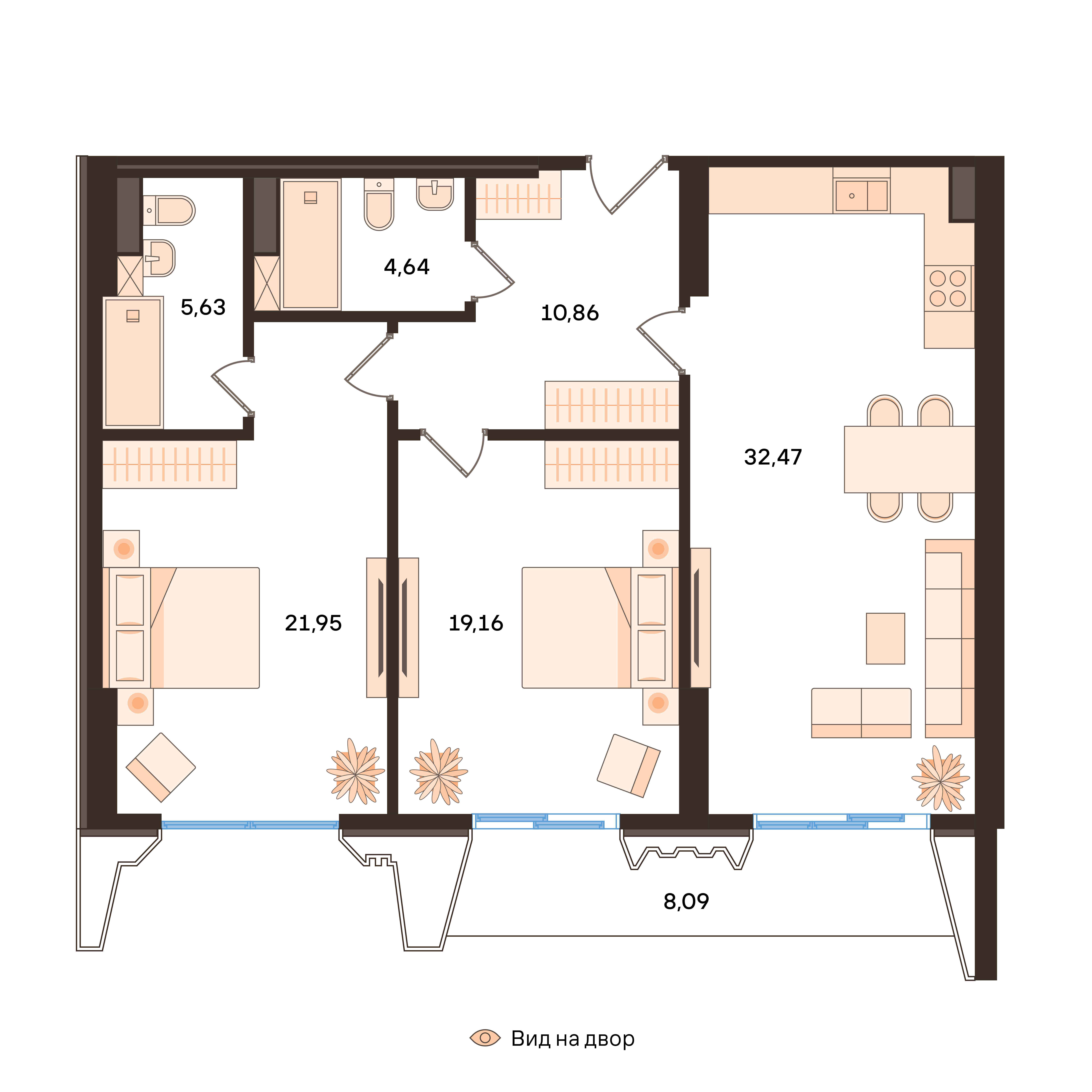 3-room No. 305